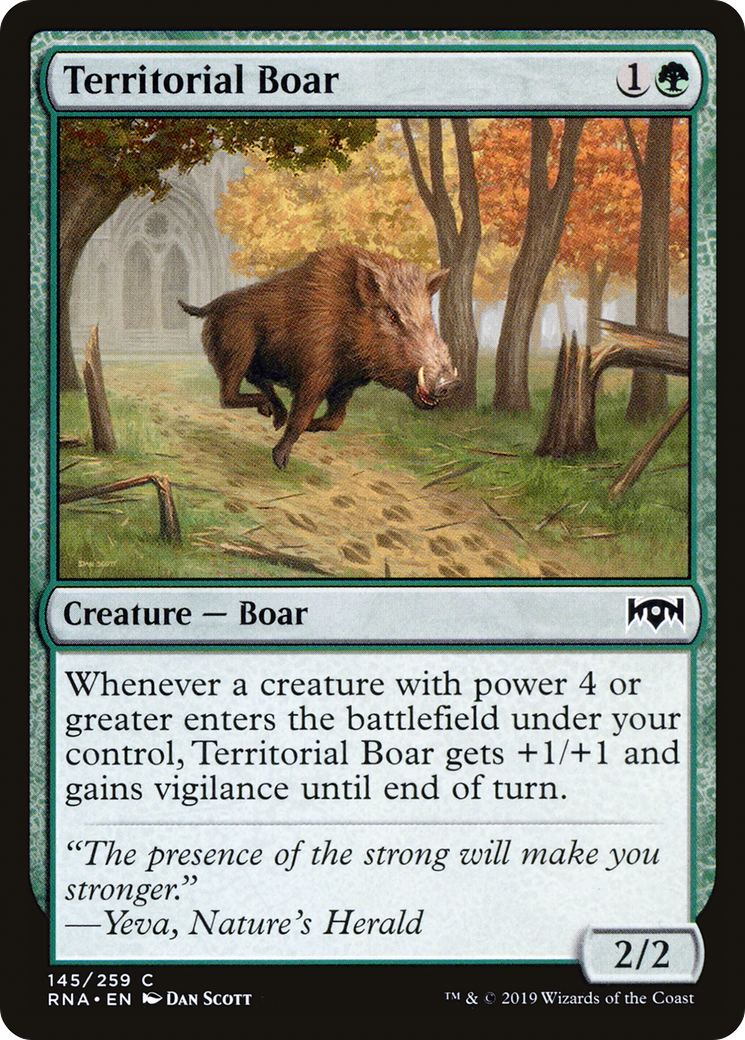 Territorial Boar (RNA-145)  - Ravnica Allegiance