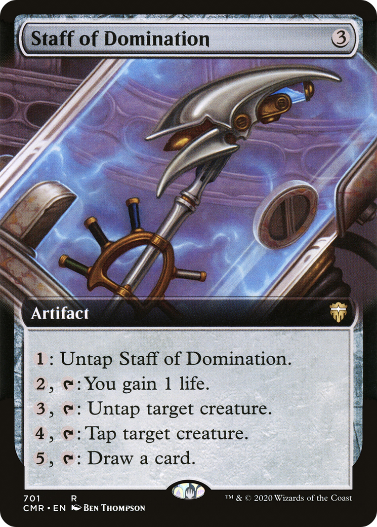 Staff of Domination (Extended Art) (CMR-701)  - Commander Legends: (Extended Art)