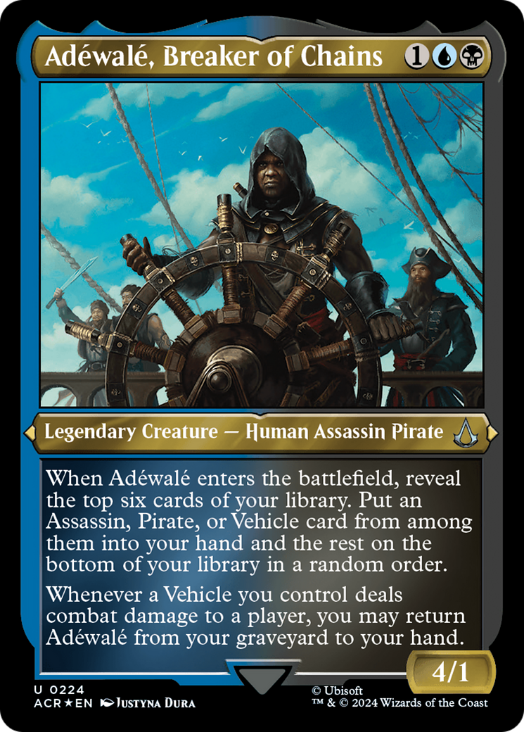 Adéwalé, Breaker of Chains (ACR-224)  Etched Foil - Assassin's Creed