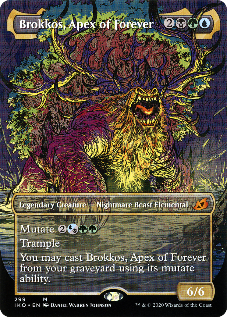 Brokkos, Apex of Forever (Showcase) (IKO-299)  - Ikoria: Lair of Behemoths: (Showcase) (Borderless)
