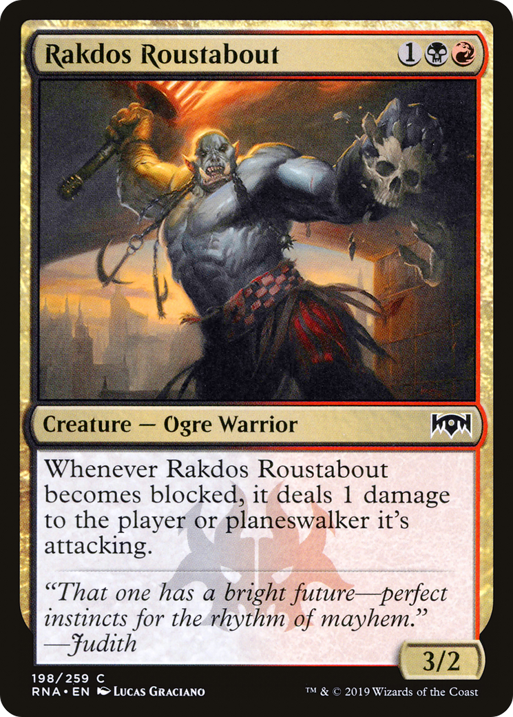 Rakdos Roustabout (RNA-198)  Foil - Ravnica Allegiance