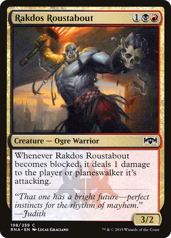 Rakdos Roustabout (RNA-198)  Foil - Ravnica Allegiance