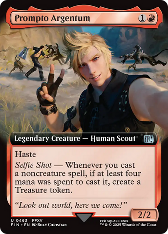 Prompto Argentum (Extended Art) (FIN-463)  Foil - FINAL FANTASY: (Extended Art)