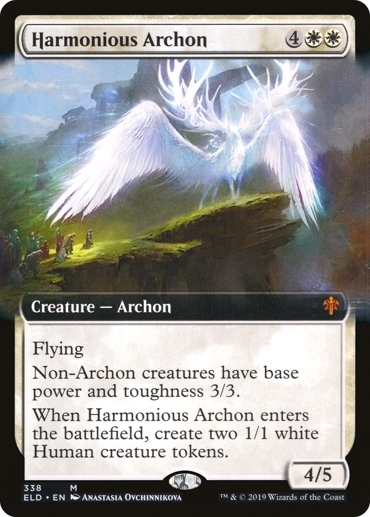 Harmonious Archon (Extended Art) (ELD-338) - Throne of Eldraine: (Extended Art)