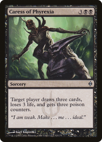 Caress of Phyrexia (NPH-053)  - New Phyrexia