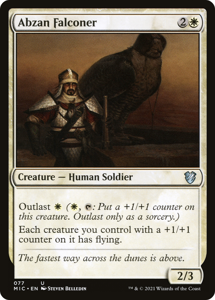 Abzan Falconer (MIC-077)  - Midnight Hunt Commander