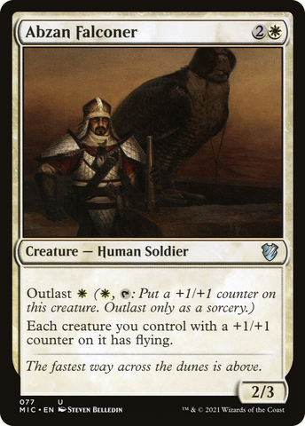 Abzan Falconer (MIC-077)  - Midnight Hunt Commander
