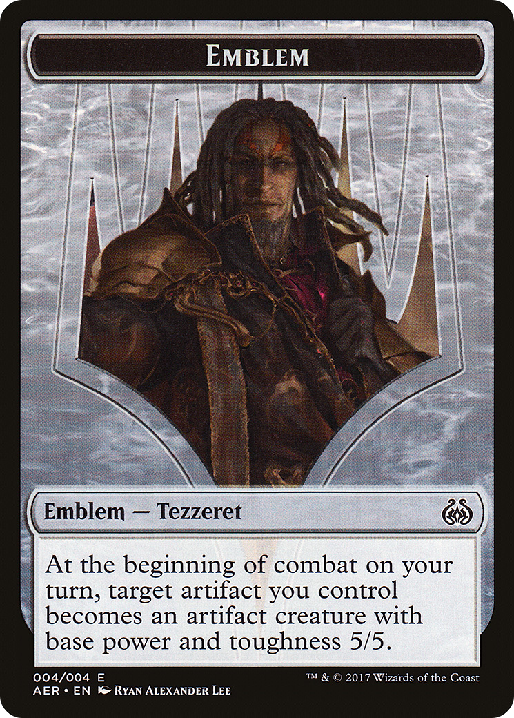 Emblem - Tezzeret the Schemer (AER-004) - Aether Revolt Tokens Foil