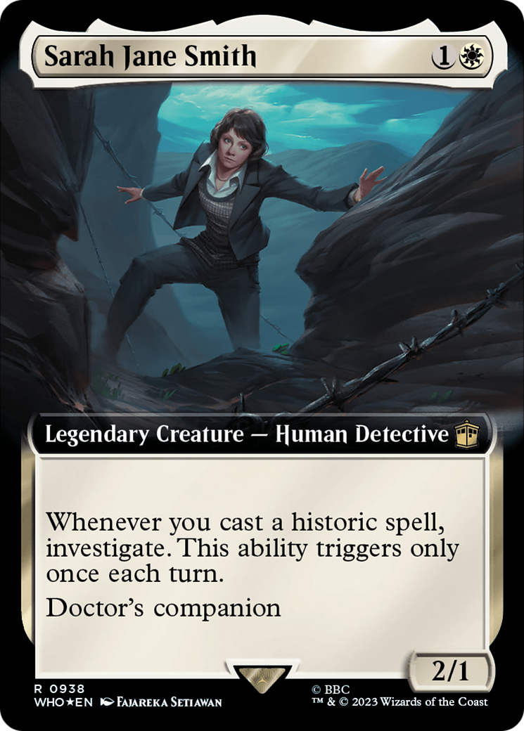 Sarah Jane Smith (Extended Art) (Surge Foil) (WHO-938)  Foil - Doctor Who: (Extended Art)