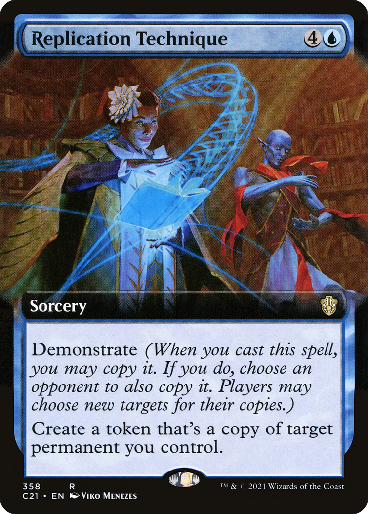 Replication Technique (Extended Art) (C21-358)  - Commander 2021: (Extended Art)