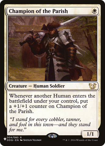 Champion of the Parish (PLST-DDQ-4)  - The List