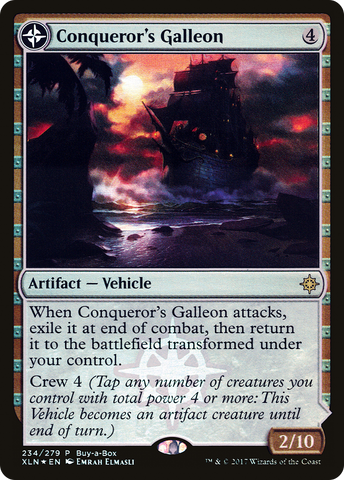 Conqueror's Galleon (BABP-234)  Foil - XLN Treasure Chest: (compasslanddfc)