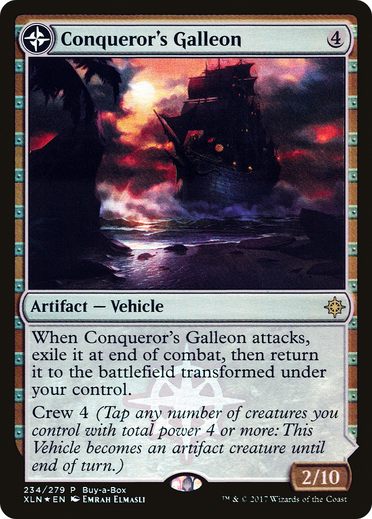 Conqueror's Galleon (BABP-234)  Foil - XLN Treasure Chest: (compasslanddfc)