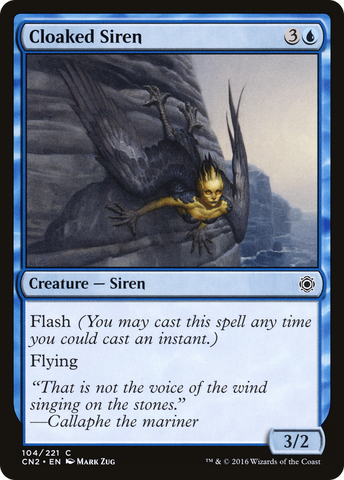 Cloaked Siren (CN2-104)  Foil - Conspiracy: Take the Crown