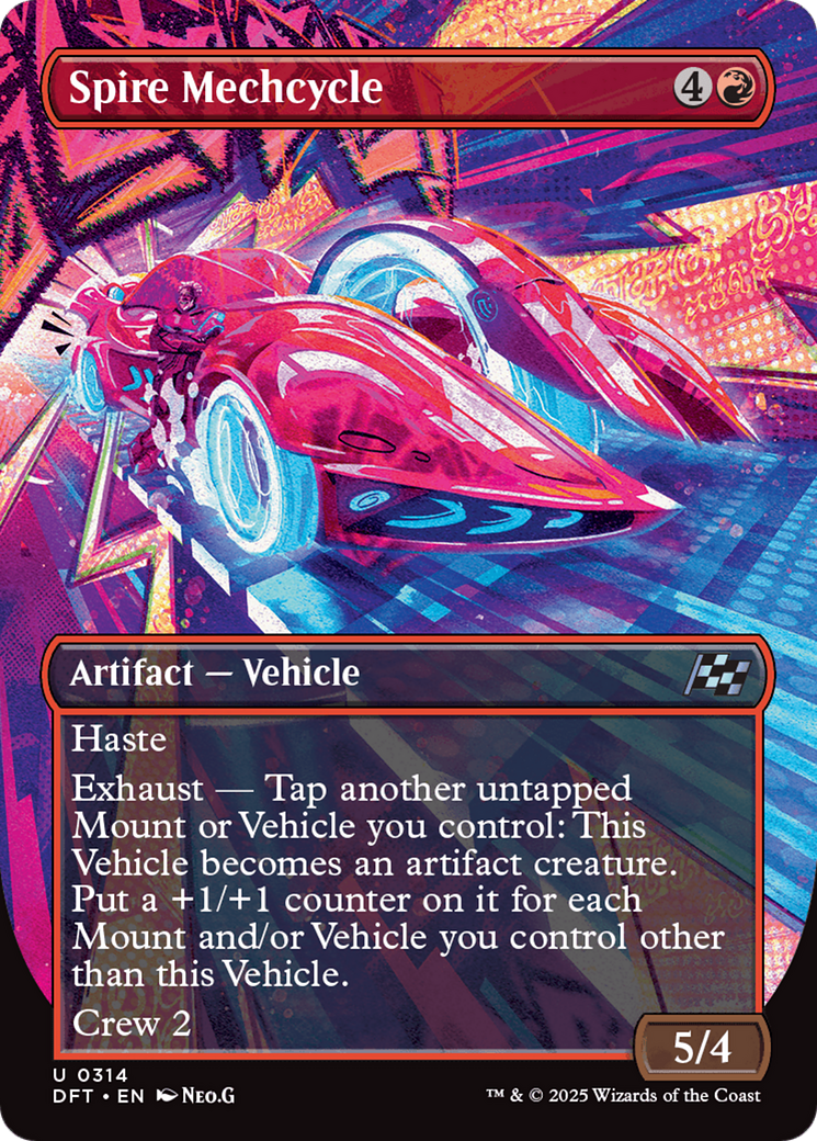 Spire Mechcycle (Borderless) (DFT-314)  Foil - Aetherdrift
