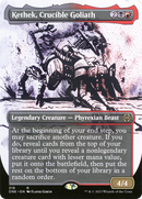 Kethek, Crucible Goliath (Showcase) (ONE-319) - Phyrexia: All Will Be One: (Showcase) (Borderless) Foil