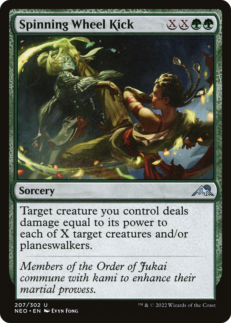 Spinning Wheel Kick (NEO-207)  Foil - Kamigawa: Neon Dynasty