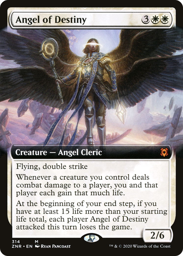 Angel of Destiny (Extended Art) (ZNR-314)  Foil - Zendikar Rising
