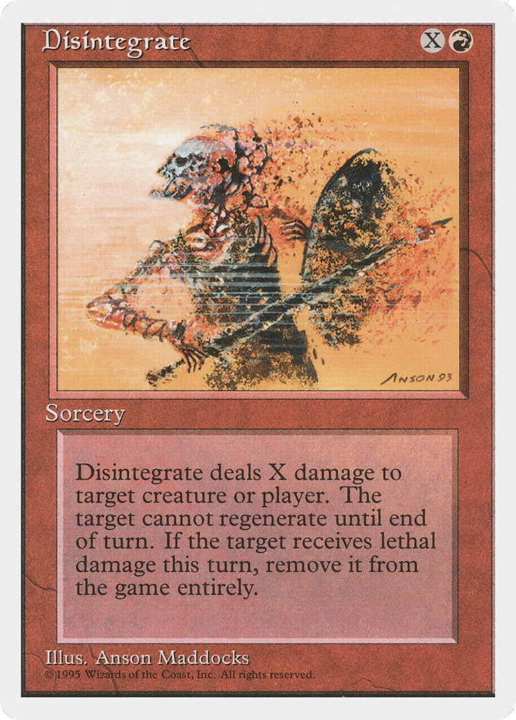 Disintegrate (4ED-203)  - Fourth Edition