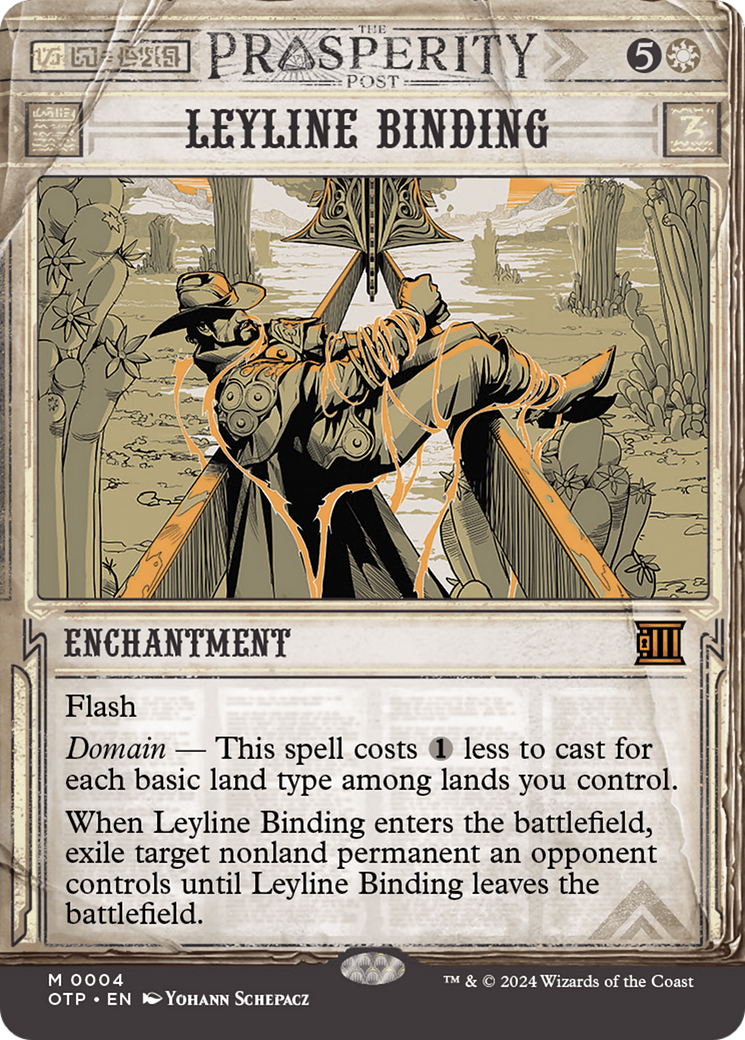 Leyline Binding (OTP-004)  - Breaking News: (Showcase) (Borderless)