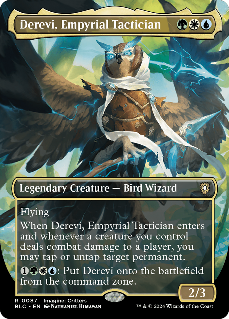 Derevi, Empyrial Tactician (Borderless) (BLC-087)  - Bloomburrow Commander