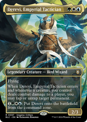 Derevi, Empyrial Tactician (Borderless) (BLC-087)  - Bloomburrow Commander