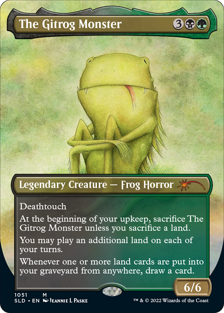 The Gitrog Monster (Borderless) (SLD-1051)  Foil - Secret Lair Drop