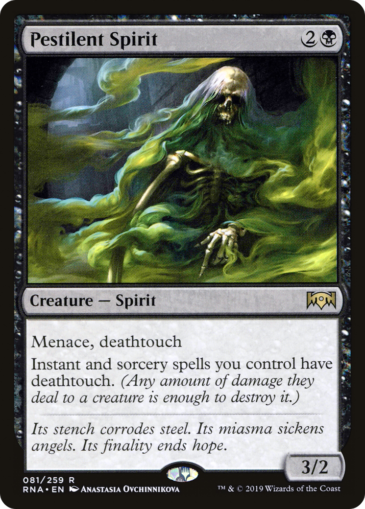 Pestilent Spirit (RNA-081)  - Ravnica Allegiance