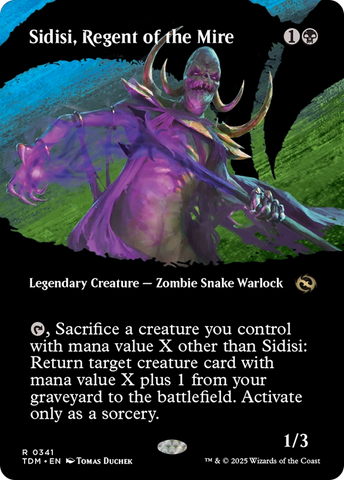 Sidisi, Regent of the Mire (Borderless) (TDM-341)  - Tarkir: Dragonstorm: (Showcase)