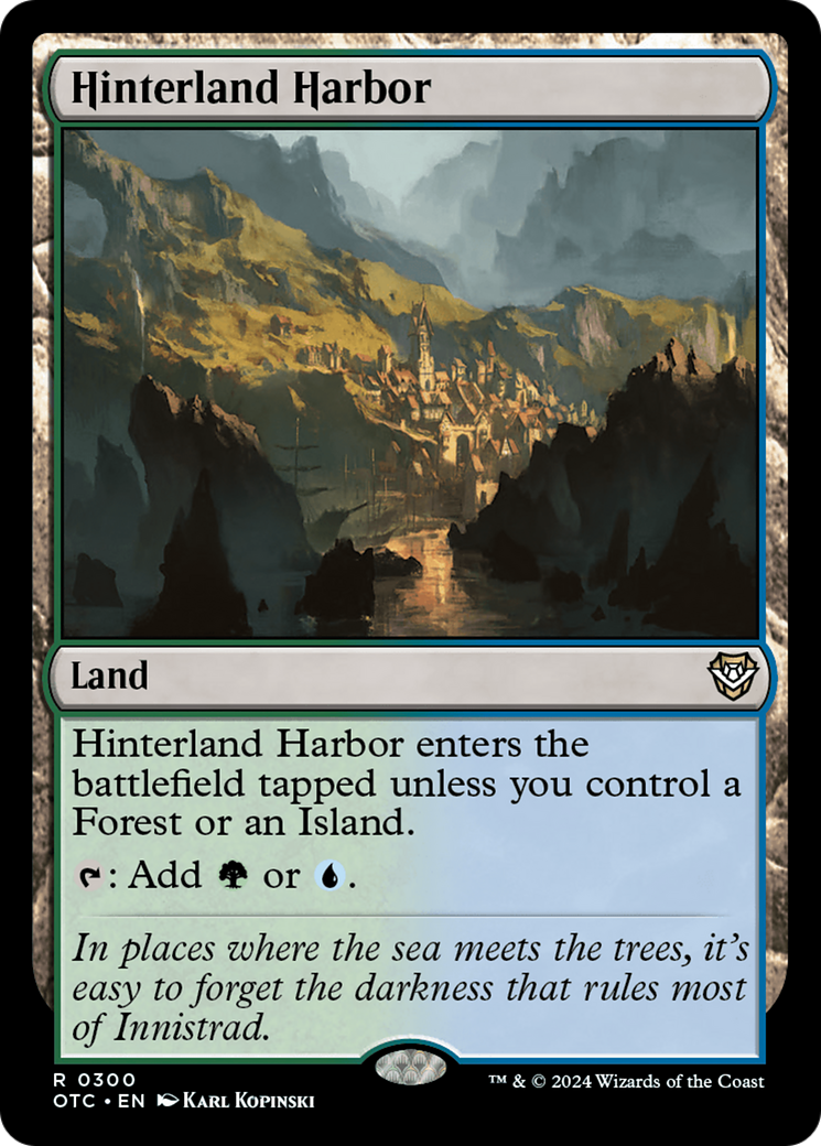 Hinterland Harbor (OTC-300)  - Outlaws of Thunder Junction Commander