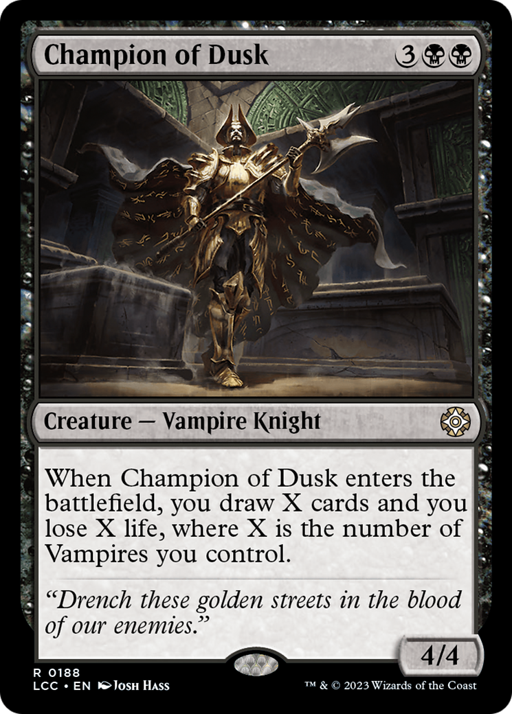 Champion of Dusk (LCC-188)  - The Lost Caverns of Ixalan Commander