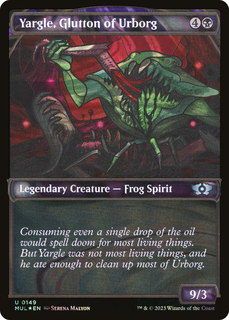 Yargle, Glutton of Urborg (Halo Foil) (MUL-149)  Foil - Multiverse Legends: (Showcase)