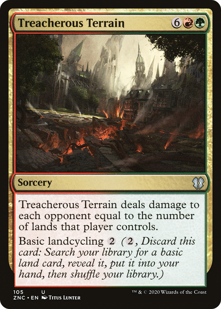 Treacherous Terrain (ZNC-105)  - Zendikar Rising Commander