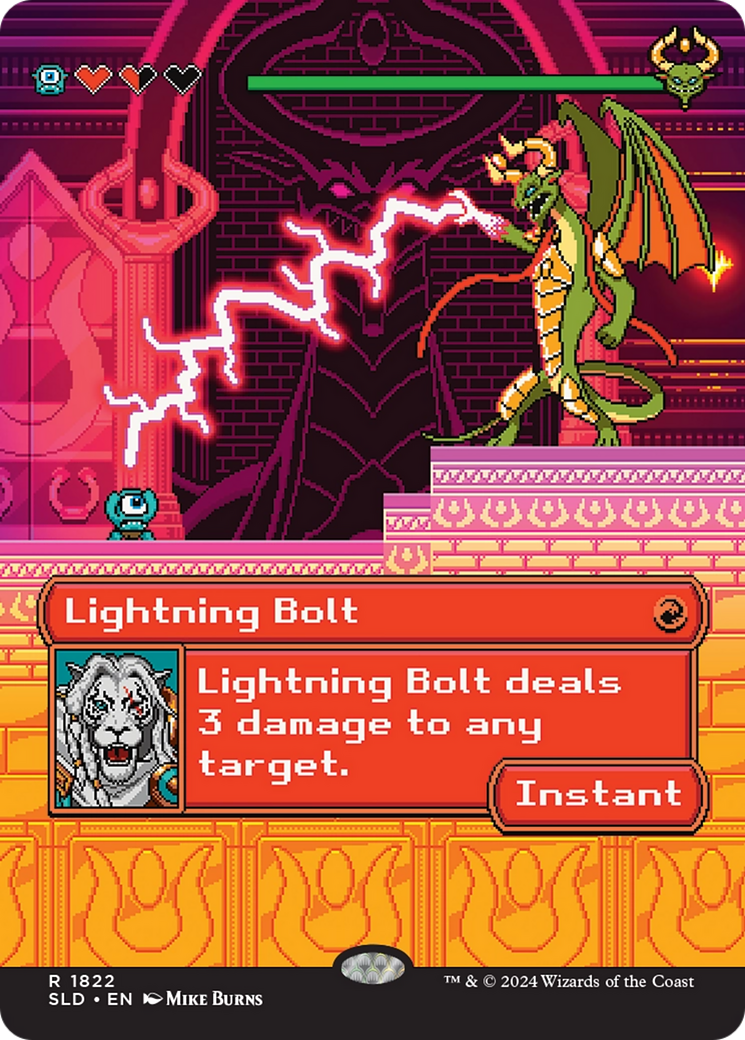 Lightning Bolt (1822) (SLD-1822)  - Secret Lair Drop (Borderless)