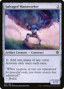 Salvaged Manaworker (DMU-237)  - Dominaria United