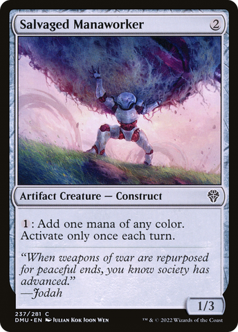 Salvaged Manaworker (DMU-237)  - Dominaria United