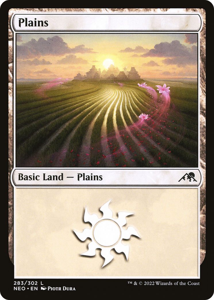 Plains (283) (NEO-283)  - Kamigawa: Neon Dynasty