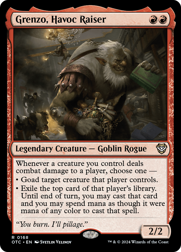 Grenzo, Havoc Raiser (OTC-168)  - Outlaws of Thunder Junction Commander