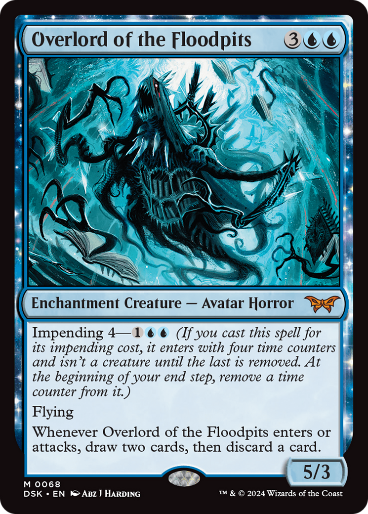 Overlord of the Floodpits (DSK-068)  - Duskmourn: House of Horror: (enchantment)