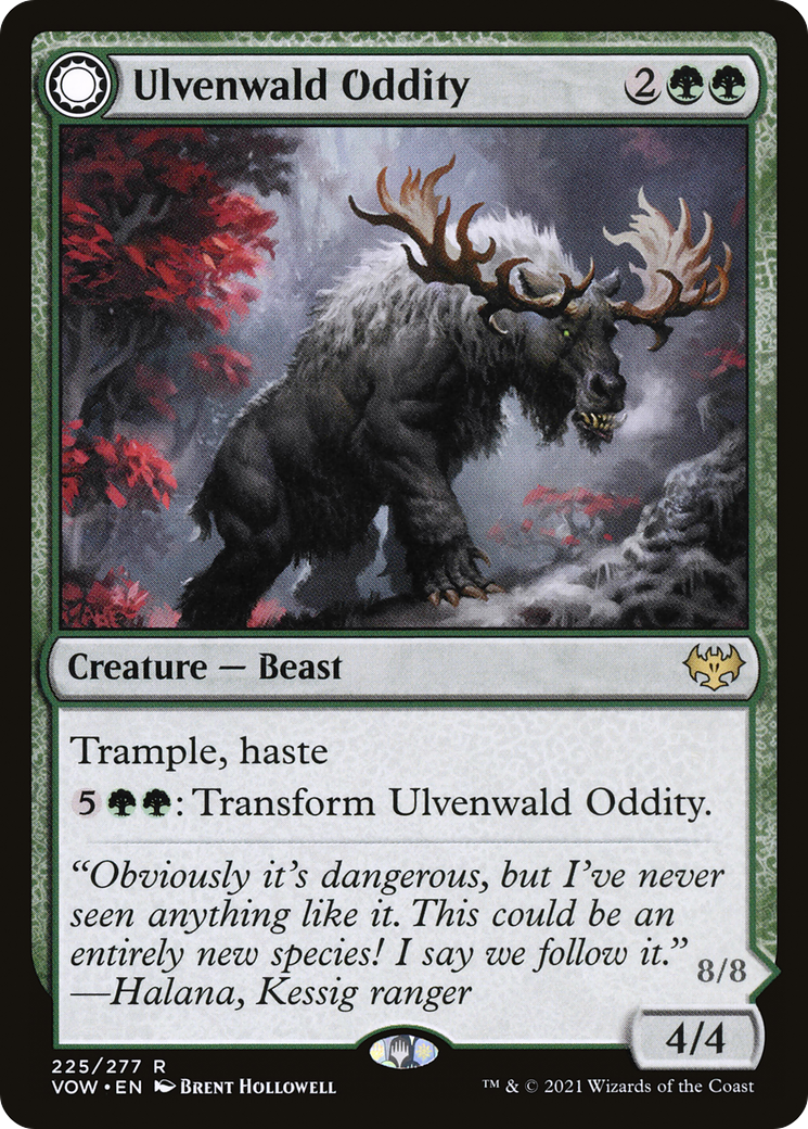 Ulvenwald Oddity (VOW-225)  Foil - Innistrad: Crimson Vow: (Double Faced Transform)