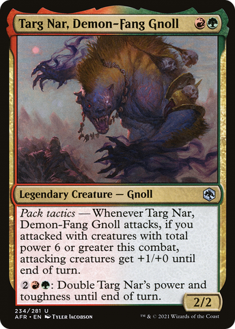 Targ Nar, Demon-Fang Gnoll (AFR-234)  - Adventures in the Forgotten Realms