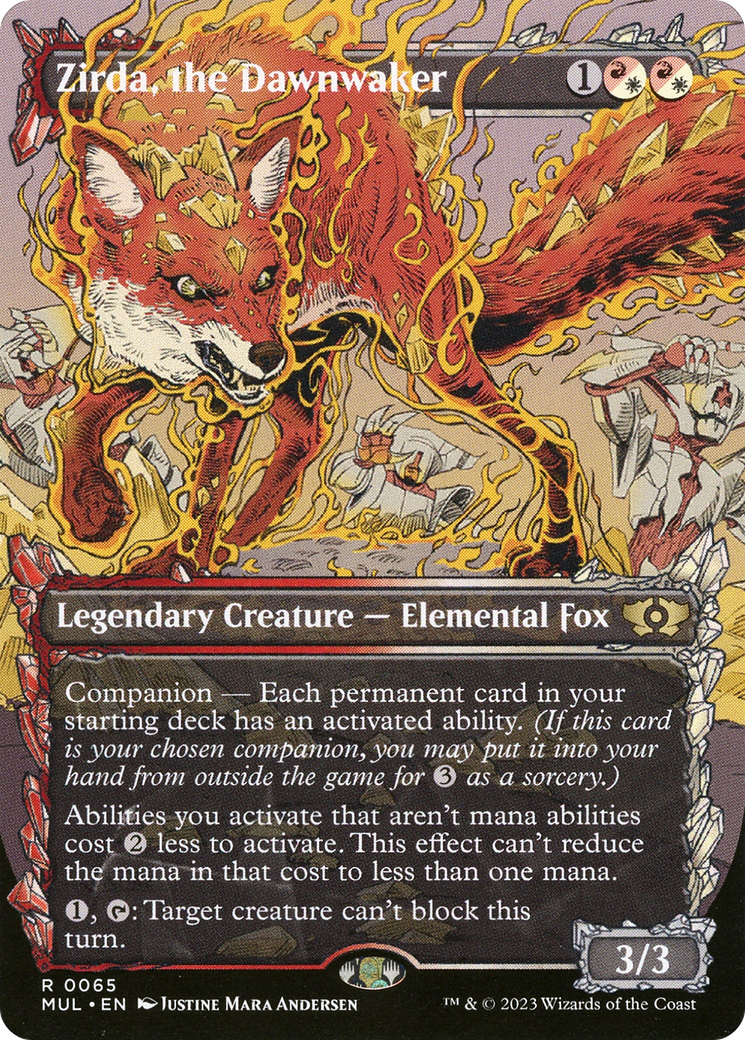 Zirda, the Dawnwaker (MUL-065)  - Multiverse Legends: (Showcase) (Borderless)
