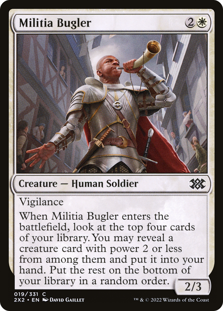 Militia Bugler (2X2-019)  - Double Masters 2022
