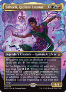 Saheeli, Radiant Creator (Borderless) (DRC-003)  - Commander: Aetherdrift
