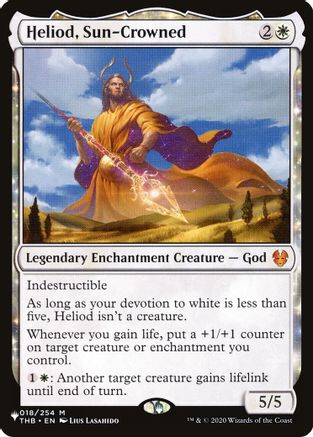 Heliod, Sun-Crowned (LIST-018/254)  - The List Reprints