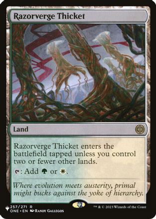 Razorverge Thicket (LIST-257/271)  - The List Reprints