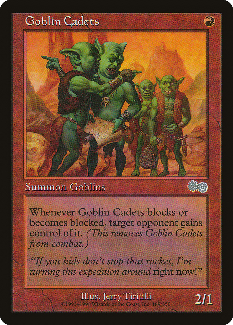 Goblin Cadets (USG-189)  - Urza's Saga