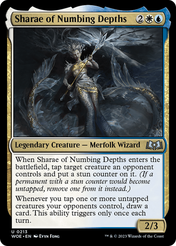Sharae of Numbing Depths (WOE-213)  Foil - Wilds of Eldraine