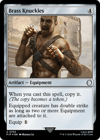 Brass Knuckles (Surge Foil) (PIP-755)  Foil - Fallout