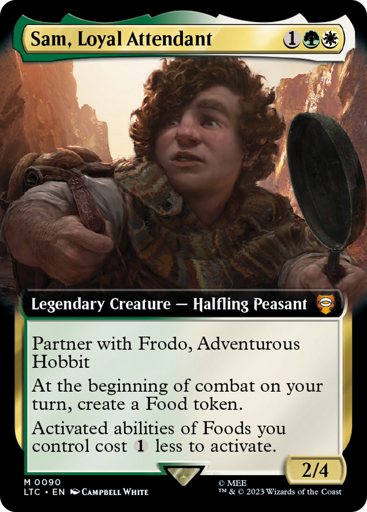 Sam, Loyal Attendant (Extended Art) (LTC-090)  - Tales of Middle-earth Commander: (Extended Art)